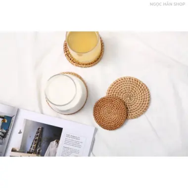 Lót Mây Trang Trí Bàn Ăn - Rattan Placemat - Giảm Giá Còn 12014đ - Lót Ly Cốc Nồi Chống Trượt 4
