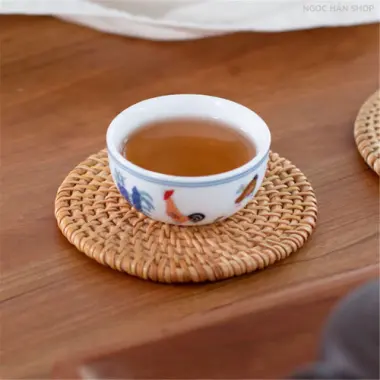 Lót Mây Trang Trí Bàn Ăn - Rattan Placemat - Giảm Giá Còn 12014đ - Lót Ly Cốc Nồi Chống Trượt 8