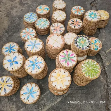 Lót Mây Trang Trí Bàn Ăn - Rattan Placemat - Giảm Giá Còn 12014đ - Lót Ly Cốc Nồi Chống Trượt 19