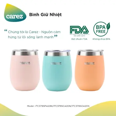 Ly Giữ Nhiệt Carez 420ml ITC379SC420N Màu Xanh Giảm Giá 229000đ 5