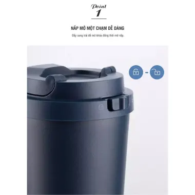 Ly giữ nhiệt LocknLock 550ml mở nắp một chạm - Giảm 159k, giữ nhiệt lâu, đa màu 5 Ly giữ nhiệt LocknLock 550ml mở nắp một chạm - Giảm 159k, giữ nhiệt lâu, đa màu 5
