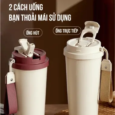 Ly giữ nhiệt NAFI tráng sứ cao cấp 520ml inox 316 tặng ống hút - Giảm giá còn 169k 8