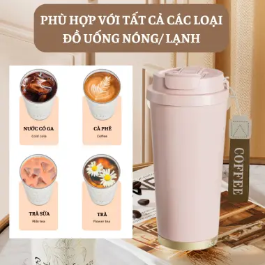 Ly giữ nhiệt NAFI tráng sứ cao cấp 520ml inox 316 tặng ống hút - Giảm giá còn 169k 10