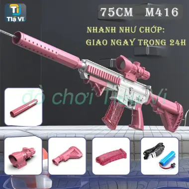 M416 Súng Nước Điện Xanh Hồng Súng Nước Bắn Nước Lễ Hội Bé Trai Bé Gái Đồ Chơi Trẻ Em Hoàn Toàn Tự Động Nổ Xịt Nước KN0H 6 M416 Súng Nước Điện Xanh Hồng Súng Nước Bắn Nước Lễ Hội Bé Trai Bé Gái Đồ Chơi Trẻ Em Hoàn Toàn Tự Động Nổ Xịt Nước KN0H 6
