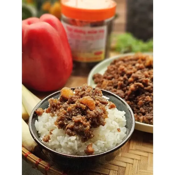 Cách chế biến món ăn nhanh với Mắm Tép Chưng Thịt Tôm Bề Bề Thím Hà Hải Phòng 500g