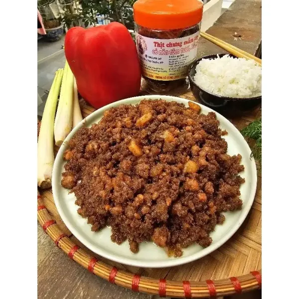 Hình ảnh sản phẩm Mắm Tép Chưng Thịt Tôm Bề Bề Thím Hà Hải Phòng 500g Giảm Giá 199k