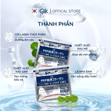 Mặt Nạ PRP Collagen GIK B3 B5 Trắng Da Cấp Ẩm Phục Hồi Làn Da Giảm Giá 155000đ 3 Mặt Nạ PRP Collagen GIK B3 B5 Trắng Da Cấp Ẩm Phục Hồi Làn Da Giảm Giá 155000đ 3
