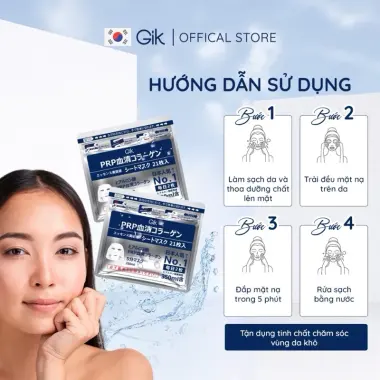 Mặt Nạ PRP Collagen GIK B3 B5 Trắng Da Cấp Ẩm Phục Hồi Làn Da Giảm Giá 155000đ 5 Mặt Nạ PRP Collagen GIK B3 B5 Trắng Da Cấp Ẩm Phục Hồi Làn Da Giảm Giá 155000đ 5