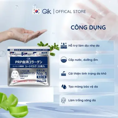 Mặt Nạ PRP Collagen GIK B3 B5 Trắng Da Cấp Ẩm Phục Hồi Làn Da Giảm Giá 155000đ 7 Mặt Nạ PRP Collagen GIK B3 B5 Trắng Da Cấp Ẩm Phục Hồi Làn Da Giảm Giá 155000đ 7
