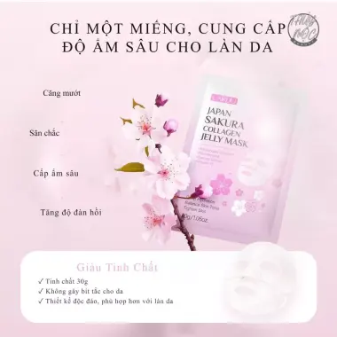 Mặt Nạ Thạch Collagen Sakura LAIKOU - Làm Sáng Da, Nâng Cơ, Cấp Ẩm Chỉ 90k 2 Mặt Nạ Thạch Collagen Sakura LAIKOU - Làm Sáng Da, Nâng Cơ, Cấp Ẩm Chỉ 90k 2