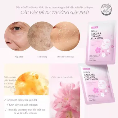 Mặt Nạ Thạch Collagen Sakura LAIKOU - Làm Sáng Da, Nâng Cơ, Cấp Ẩm Chỉ 90k 7 Mặt Nạ Thạch Collagen Sakura LAIKOU - Làm Sáng Da, Nâng Cơ, Cấp Ẩm Chỉ 90k 7