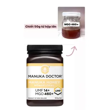 Mật Ong Manuka Doctor MGO 460+ Giảm Ho, Ăn Ngon, Ngủ Ngon 500g - Khuyến Mãi 8-12% 10