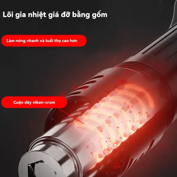 Hình ảnh sản phẩm Máy Khò Nhiệt Trạm Hàn Mini Victool 8586D 2in1 LED 760W Giá Rẻ BH 1 Năm
