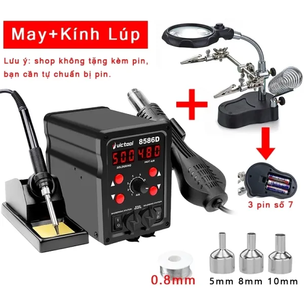 Máy khò nhiệt Victool 8586D 2in1: Hướng dẫn lựa chọn và sử dụng cho các dự án DIY