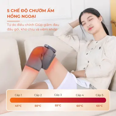 Máy massage đầu gối K9 Lite rung kết hợp chườm ấm hồng ngoại, massage chân giúp giảm đau Masaji 4 Máy massage đầu gối K9 Lite rung kết hợp chườm ấm hồng ngoại, massage chân giúp giảm đau Masaji 4