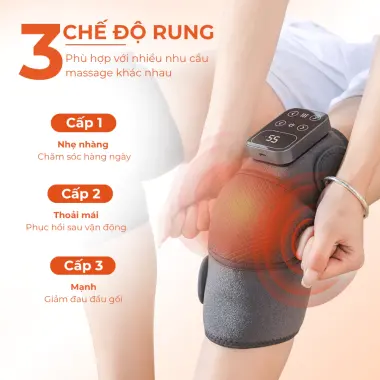 Máy massage đầu gối K9 Lite rung kết hợp chườm ấm hồng ngoại, massage chân giúp giảm đau Masaji 5 Máy massage đầu gối K9 Lite rung kết hợp chườm ấm hồng ngoại, massage chân giúp giảm đau Masaji 5