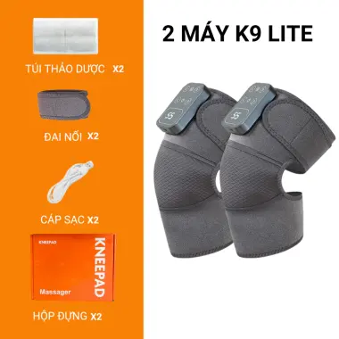 Máy massage đầu gối K9 Lite rung kết hợp chườm ấm hồng ngoại, massage chân giúp giảm đau Masaji 12 Máy massage đầu gối K9 Lite rung kết hợp chườm ấm hồng ngoại, massage chân giúp giảm đau Masaji 12