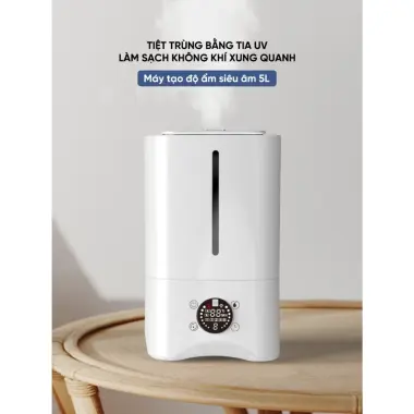 Máy Tạo Ẩm Không Khí Đa Năng 5L Giá Rẻ - Phun Sương Siêu Âm & Tinh Dầu Cho Phòng Ngủ Văn Phòng 6