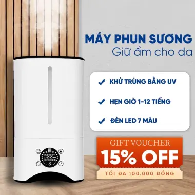 Máy Tạo Ẩm Không Khí Đa Năng 5L Giá Rẻ - Phun Sương Siêu Âm & Tinh Dầu Cho Phòng Ngủ Văn Phòng 10