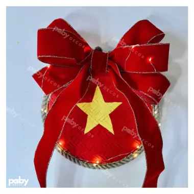 Mẹt Tre Lá Cờ Trang Trí Quán Cafe Nhà Cửa - Size 12-35cm Giá Rẻ 37920đ 10