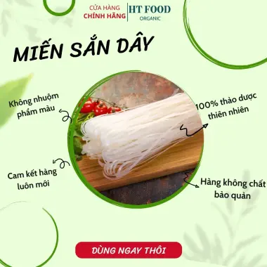 Miến Sắn Dây Tây Bắc Giảm Cân, Hỗ Trợ Tiểu Đường, Thực Dưỡng, Gym 200g HT FOOD Giá Tốt
