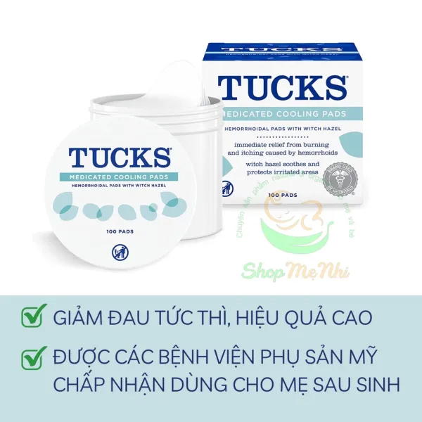 Câu chuyện thực tế của các bà mẹ khi dùng miếng dán lạnh TUCKS sau sinh