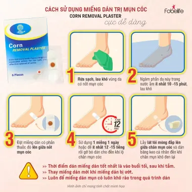 Miếng Dán Loại Bỏ Mụn Cóc Mụn Cơm KangDi Fobe - Giảm Mụn Hiệu Quả Chỉ 56k/hộp 6 Miếng 4