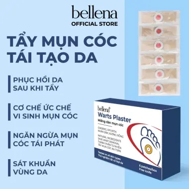 Miếng dán mụn cóc tẩy mụn cóc mụn thịt hiệu quả nhanh an toàn Bellena DC 3