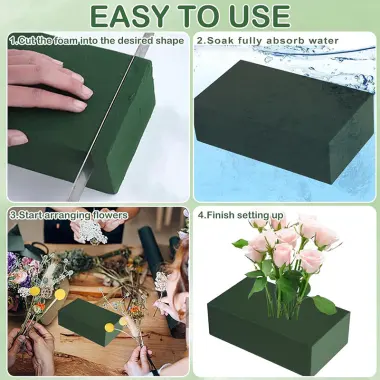 Miếng Xốp Cắm Hoa Tươi Giá Rẻ - Set 5 Miếng - Giữ Nước Tốt Cắm Hoa Chắc Đẹp Chỉ 140k