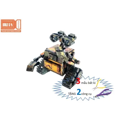 Mô Hình Robot WALL-E Lắp Ghép Kim Loại 3D Thông Minh - Giảm 34% Chỉ 159k 2 Mô Hình Robot WALL-E Lắp Ghép Kim Loại 3D Thông Minh - Giảm 34% Chỉ 159k 2