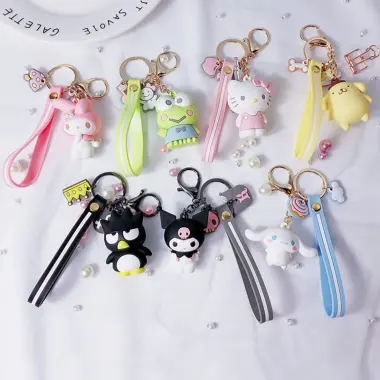 Móc Khóa Kuromi Dễ Thương - Giá Cực Sâu 31k Thay vì 39k - Móc Khóa Hoạt Hình Cute 3