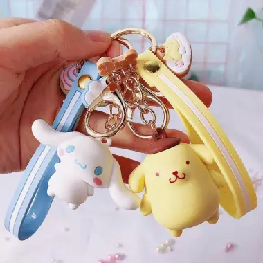 Móc Khóa Kuromi Dễ Thương - Giá Cực Sâu 31k Thay vì 39k - Móc Khóa Hoạt Hình Cute 6