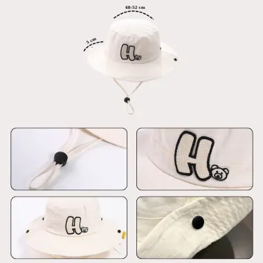 Mũ Bucket Cao Bồi Cho Bé 5-11 Tuổi Kaki Thoáng Mát Phong Cách Hàn Quốc - Giảm 27% còn 57k 2