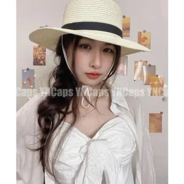 Mũ Cói Panama Đi Biển Chống Nắng Vành Rộng Dây Nịt Vintage Giá Cực Sốc 49K 24 Mũ Cói Panama Đi Biển Chống Nắng Vành Rộng Dây Nịt Vintage Giá Cực Sốc 49K 24