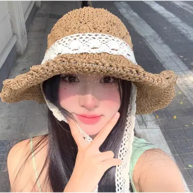 Mũ Cói Panama Đi Biển Chống Nắng Vành Rộng Dây Nịt Vintage Giá Cực Sốc 49K 35 Mũ Cói Panama Đi Biển Chống Nắng Vành Rộng Dây Nịt Vintage Giá Cực Sốc 49K 35