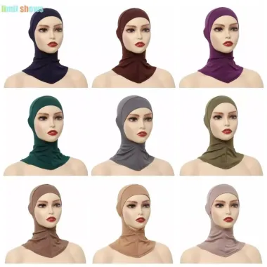 Mũ Hijab Khăn Che Mặt Co Dãn Cotton 26 Màu Du Lịch Giá Rẻ