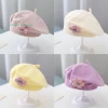 Mũ Nồi Hoa Len Dệt Kim Cho Bé Gái Sơ Sinh Mùa Đông Ấm Áp Giảm Giá 38.448 VND 5