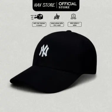 Mũ Nón Lưỡi Trai MLB NY Thêu Chữ Đen Trắng Nam Nữ Giảm 129k 3