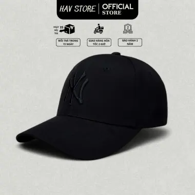 Mũ Nón Lưỡi Trai MLB NY Thêu Chữ Đen Trắng Nam Nữ Giảm 129k 8