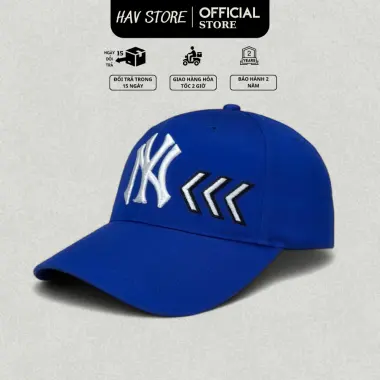 Mũ Nón Lưỡi Trai MLB NY Thêu Chữ Đen Trắng Nam Nữ Giảm 129k 15