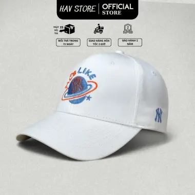 Mũ Nón Lưỡi Trai MLB NY Thêu Chữ Đen Trắng Nam Nữ Giảm 129k 16