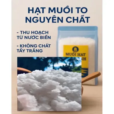 Muối biển thô Sa Huỳnh SaHera tự nhiên sạch giàu khoáng nguyên chất giá 15k 3 Muối biển thô Sa Huỳnh SaHera tự nhiên sạch giàu khoáng nguyên chất giá 15k 3