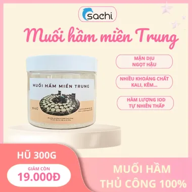 Muối Hầm Biển Tự Nhiên Miền Trung Không Tẩy Trắng, Iod - Giảm Giá Còn 18.999đ 1
