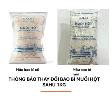 Muối Hột Tự Nhiên 1kg Sahu Quảng Ngãi Giá Rẻ 35k Thay 42700đ - Muối Biển Nguyên Chất 3 Muối Hột Tự Nhiên 1kg Sahu Quảng Ngãi Giá Rẻ 35k Thay 42700đ - Muối Biển Nguyên Chất 3