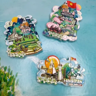 Nam Châm Dán Hình Ảnh Sapa Vẽ Tay Thủ Công - Quà Tặng Lưu Niệm Giá Rẻ 55k 3