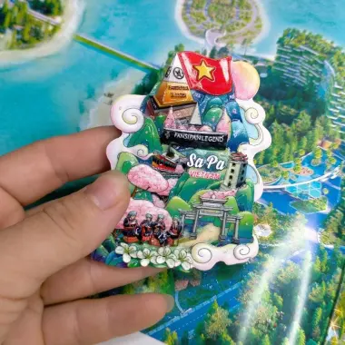 Nam Châm Dán Hình Ảnh Sapa Vẽ Tay Thủ Công - Quà Tặng Lưu Niệm Giá Rẻ 55k 5