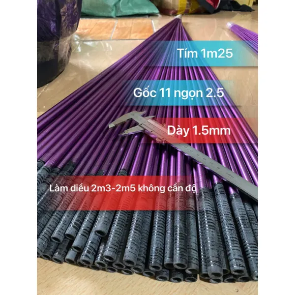 Hình ảnh sản phẩm Nan Cacbon Tím Làm Diều Chất Lượng Cao - Giảm 4800đ - 85cm đến 1m4 Giá 20000đ