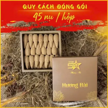 Nhang Sạch 5 Sao Hương Khuynh Diệp Quế Trầm Bắc 100% Thảo Mộc Thư Giãn 45000Đ 8