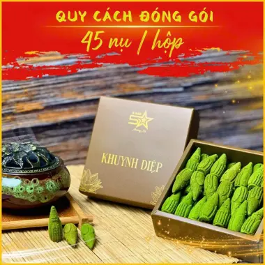 Nhang Sạch 5 Sao Hương Khuynh Diệp Quế Trầm Bắc 100% Thảo Mộc Thư Giãn 45000Đ 10