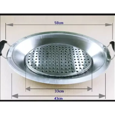 Nồi lẩu, khay lẩu cá chép om dưa bằng inox cao cấp. Sử dụng được tất cả các loại bếp 5 Nồi lẩu, khay lẩu cá chép om dưa bằng inox cao cấp. Sử dụng được tất cả các loại bếp 5